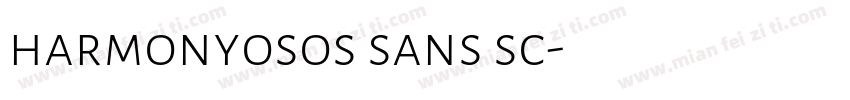 harmonyosos sans sc字体转换